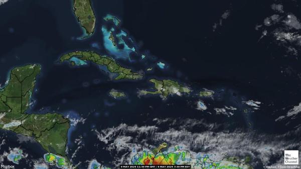 Dominikanske republikk Vær sky kart 