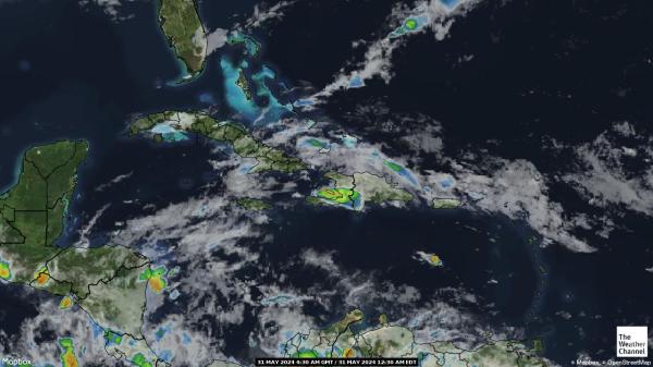 Cộng hòa Dominica Bản đồ thời tiết đám mây 