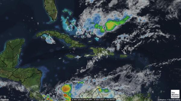Dominikaani Vabariik Ilm pilv kaart 