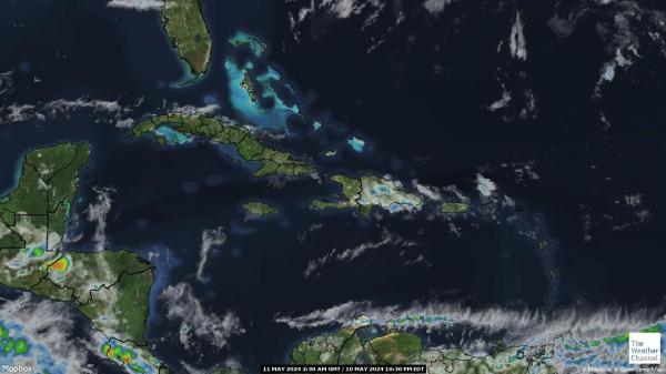 Dominikaaninen tasavalta Sää pilvi kartta 