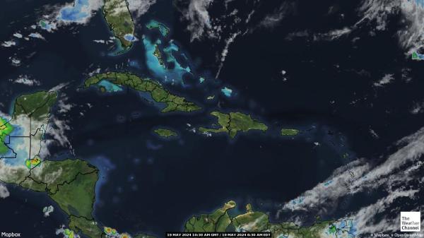 Dominican Republic Previsão do tempo nuvem mapa 