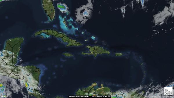 Dominicaanse Republiek Weer wolk kaart 