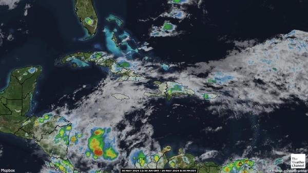 جمهورية الدومينيكان خريطة الطقس سحابة 