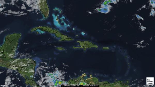 多明尼加共和国 天气云图 
