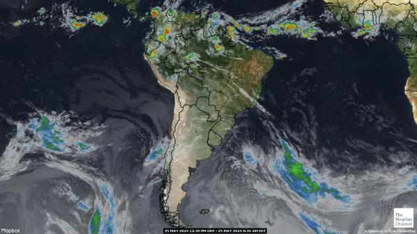 Ecuador Mapa del tiempo pronóstico nube 
