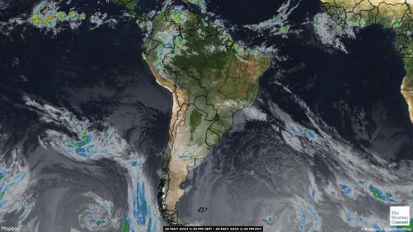 Ecuador Väder moln karta 