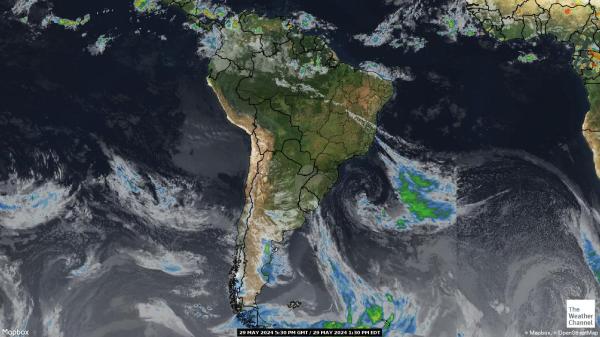 الإكوادور خريطة الطقس سحابة 