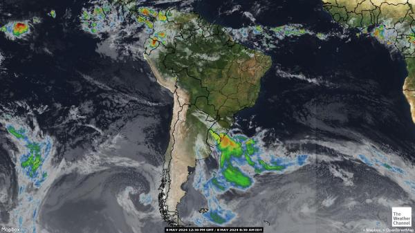 Ekvador Vremenska prognoza, Satelitska karta vremena 