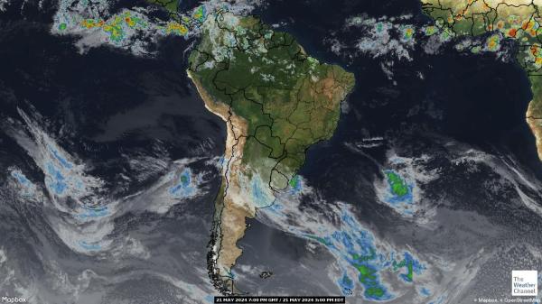 エクアドル 天気クラウドマップ 