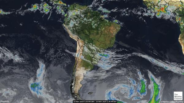 Ecuador Időjárás felhő térkép 