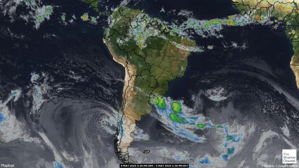 Ekuador Peta Cuaca Awan 