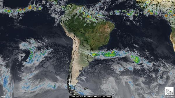 Ekuador Peta Cuaca Awan 