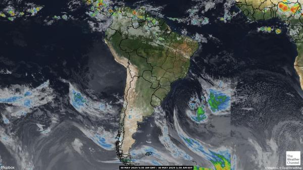 Ekvador Vremenska prognoza, Satelitska karta vremena 
