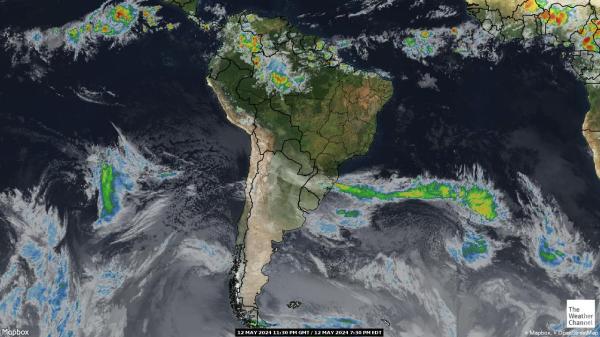 Ekvádor Počasí mrak mapy 