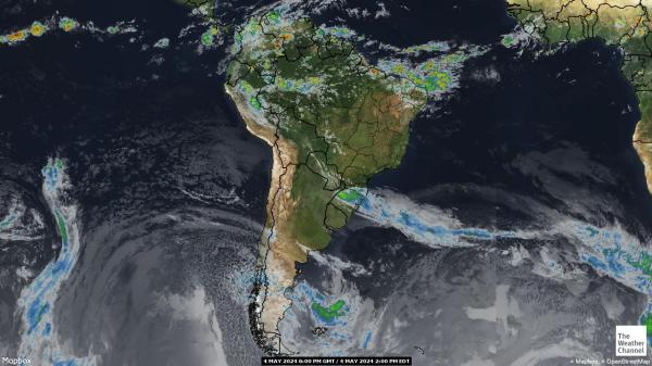 الإكوادور خريطة الطقس سحابة 
