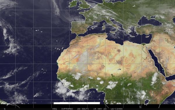 Egipat Vremenska prognoza, Satelitska karta vremena 