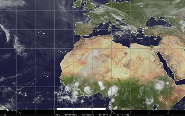 エジプト 天気クラウドマップ 