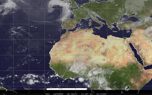 Egypten Väder moln karta 