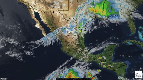 El Salvador Időjárás felhő térkép 