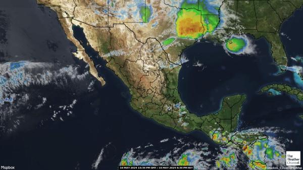 El Salvador Peta Cuaca awan 