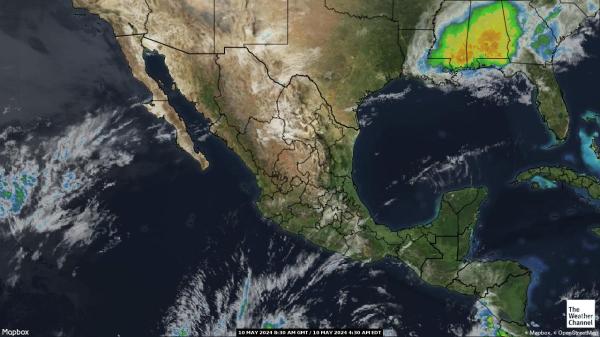 El Salvador Időjárás felhő térkép 