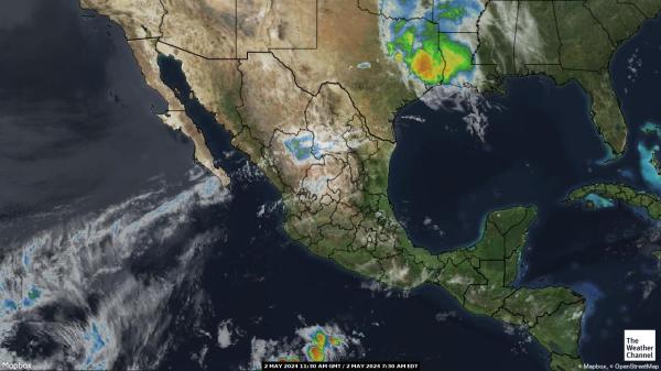 El Salvador Počasí mrak mapy 
