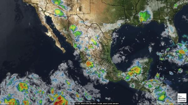 El Salvador Peta Cuaca awan 