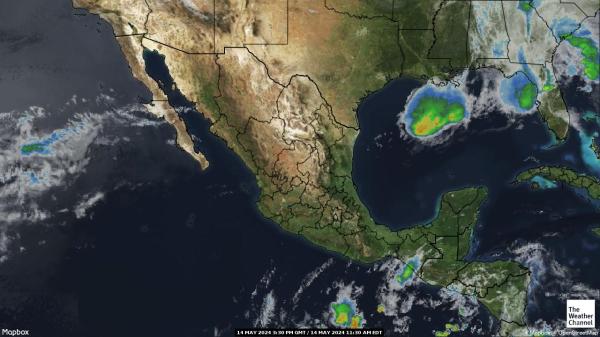 El Salvador Väder moln karta 