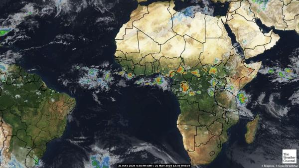 Equatoriaal-Guinea Weer wolk kaart 