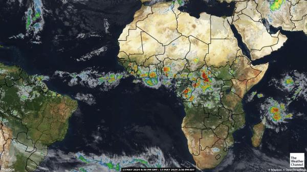 赤道幾內亞 天氣雲圖 