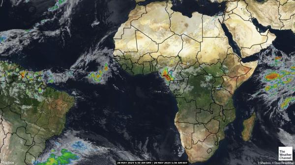 Ekvatoriaal-Guinea Ilm pilv kaart 