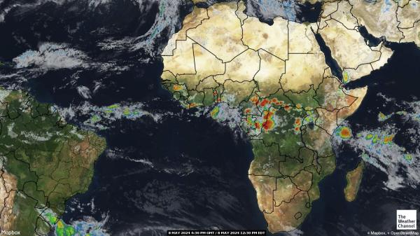 Екваторијална Гвинеја Временска прогноза, карта 