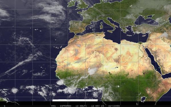 Eritrea Wetter Wolke Karte 