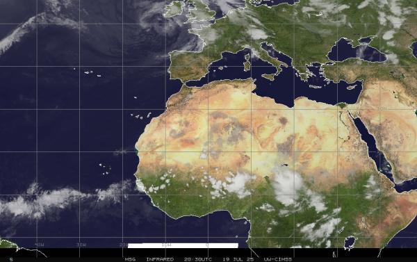 Eritrea Peta Cuaca awan