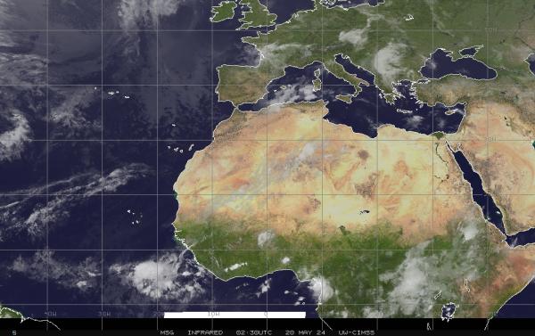 Eritrea Previsão do tempo nuvem mapa 
