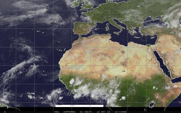 Eritrea Peta Cuaca awan 