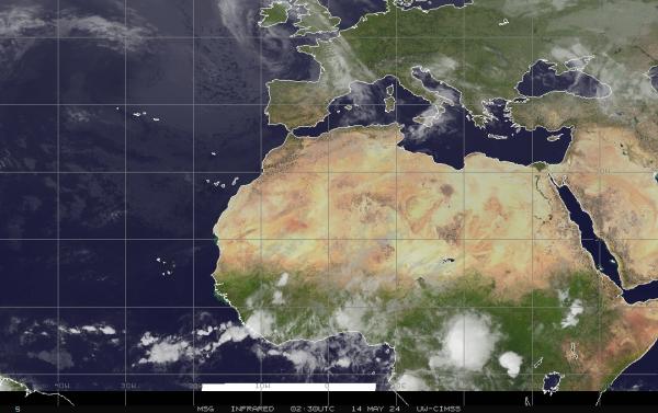 Ερυθραία Καιρός σύννεφο χάρτη 
