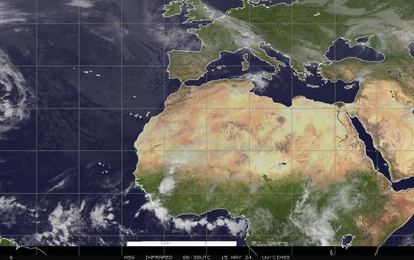 Eritrea Ilm pilv kaart 