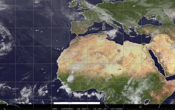 Еритреја Временска прогноза, карта 
