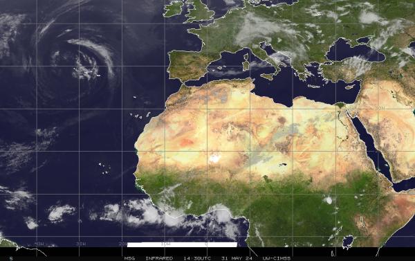 Eritrea Sää pilvi kartta 