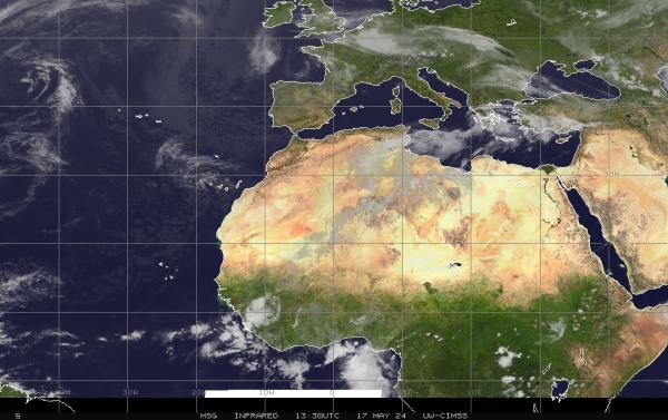 Eritrea Mapa del tiempo pronóstico nube 