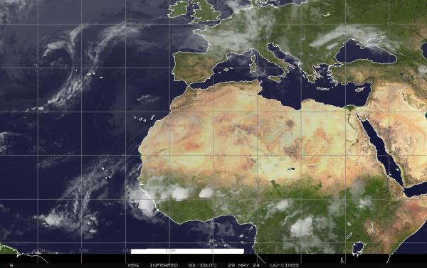 Еритрея времето облачна карта 