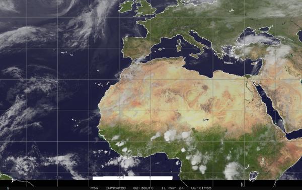 इरिट्रिया मौसम बादल मानचित्र 
