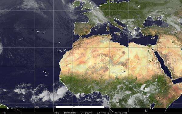 Eritreja Vremenska prognoza, Satelitska karta vremena 