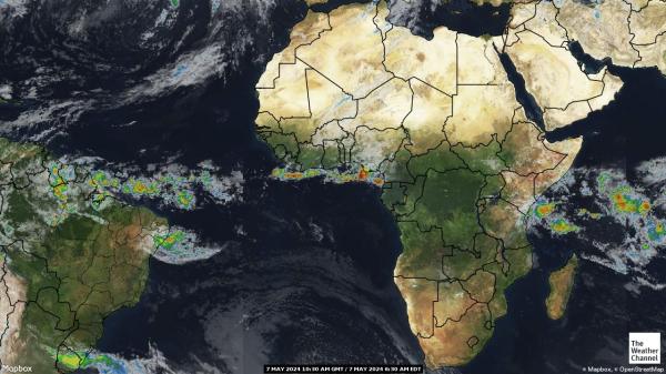 أثيوبيا خريطة الطقس سحابة 