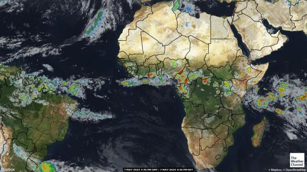 Ethiopia Weather Cloud Map 