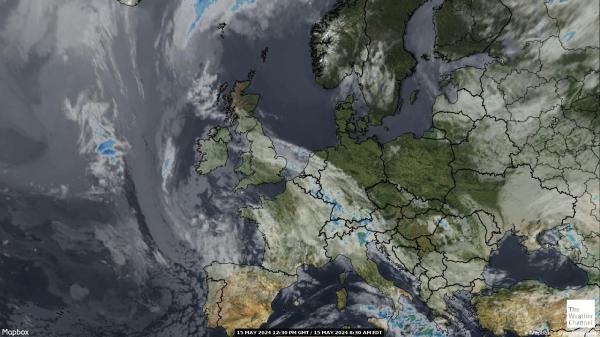 Europa Mapa del tiempo pronóstico nube 