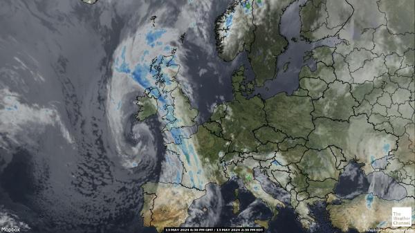 ヨーロッパ 天気クラウドマップ 