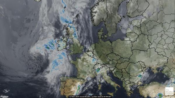 Euroopa Ilm pilv kaart 