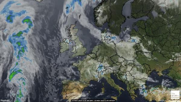 Europe Weather Cloud Map 